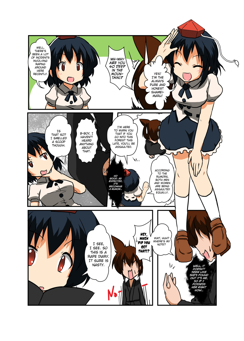 Hentai Manga Comic-Touhou TS Monogatari-Shameimaru-hen-Read-5